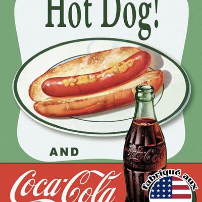 Platos Decorativos Plato hot dog Coca-Cola us