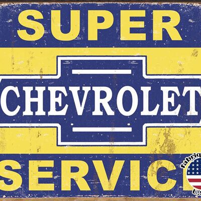 Placas Decorativas Placa de servicio Super Chevy us