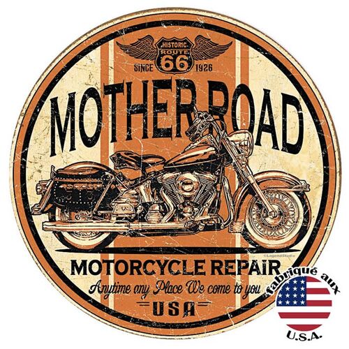 Plaques Décoratives Mother road repair plaque us