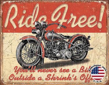 Ride free plaque us