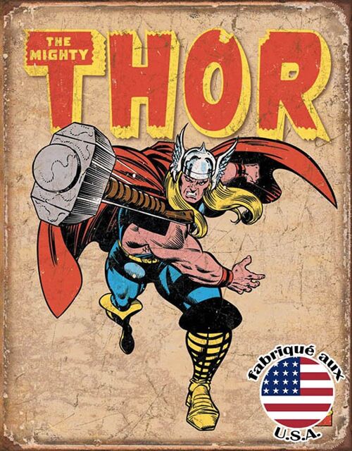 Thor retro plaque us