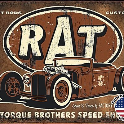 Dekorative Teller Torque Rat Rod Plate uns