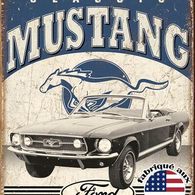 Classic mustang plaque us