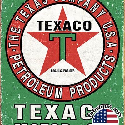 Texaco oil weathered plaque us