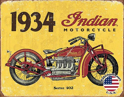 Plaques Décoratives 1934 indian plaque us