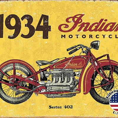 1934 indian plaque us