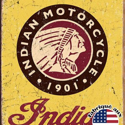 Placas Decorativas Indian motos desde 1901 placa us