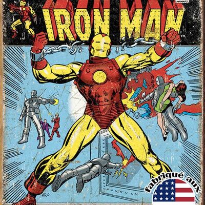 Iron man comic cover plaque us