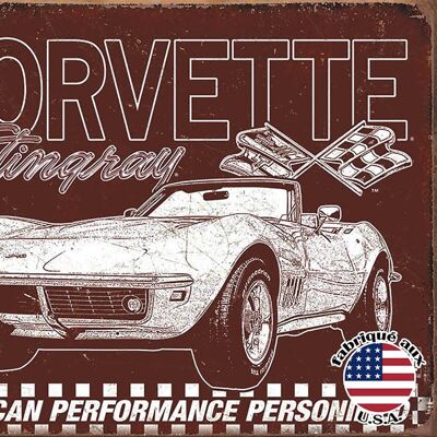 Corvette 69 stingray plaque us