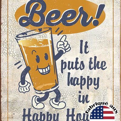 Happy hour beer plaque us