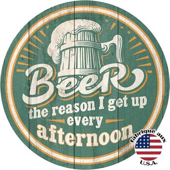 Beer afternoon wakeup plaque us