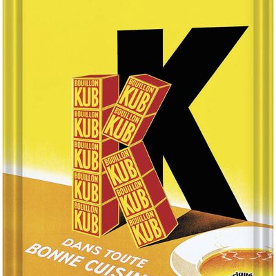 Bouillon kub grand k 15x21 metal