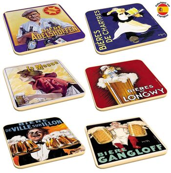 Dessous de Verre Biere dessous de verre lot de 6