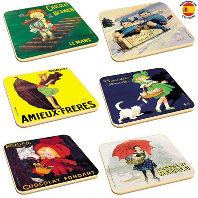 Set di 6 sottobicchieri Chocolate Coasters