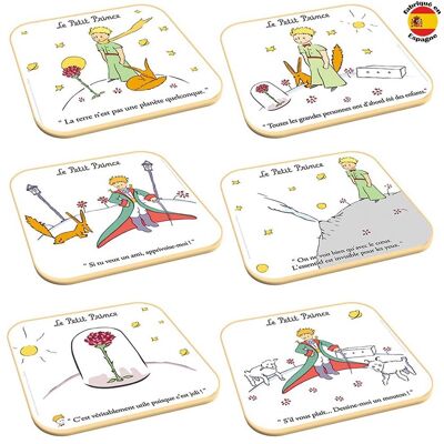 Dessous de Verre Petit prince planetes dessous de verre x 6