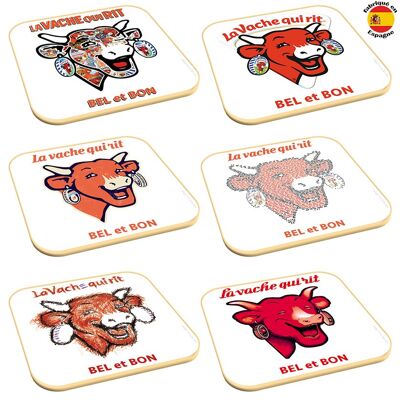 Posavasos de vaca riendo 1 posavasos x 6