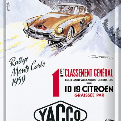 Piatti Decorativi ID 19 CITROEN - Geo Ham PIATTO IN METALLO