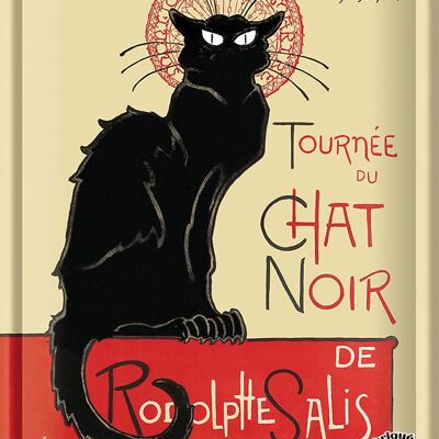 Tournee du chat noir plaque metal 30x40 **