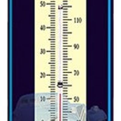 Vintage Citroen Traktionsthermometer, kleines Modellthermometer