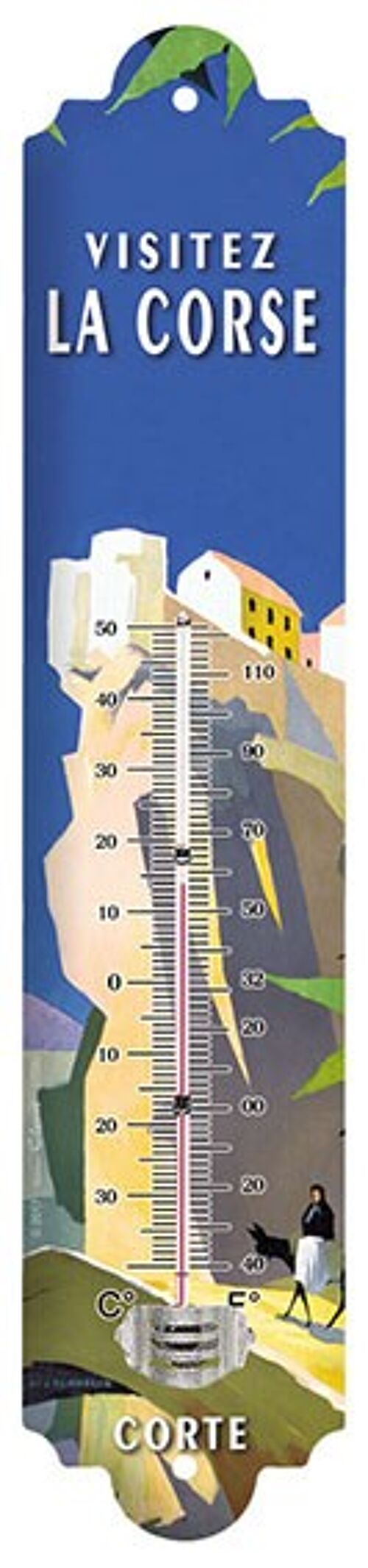 Thermomètre Vintage LA CORSE VISITEZ Jacquelin THERMO PETIT MODELE