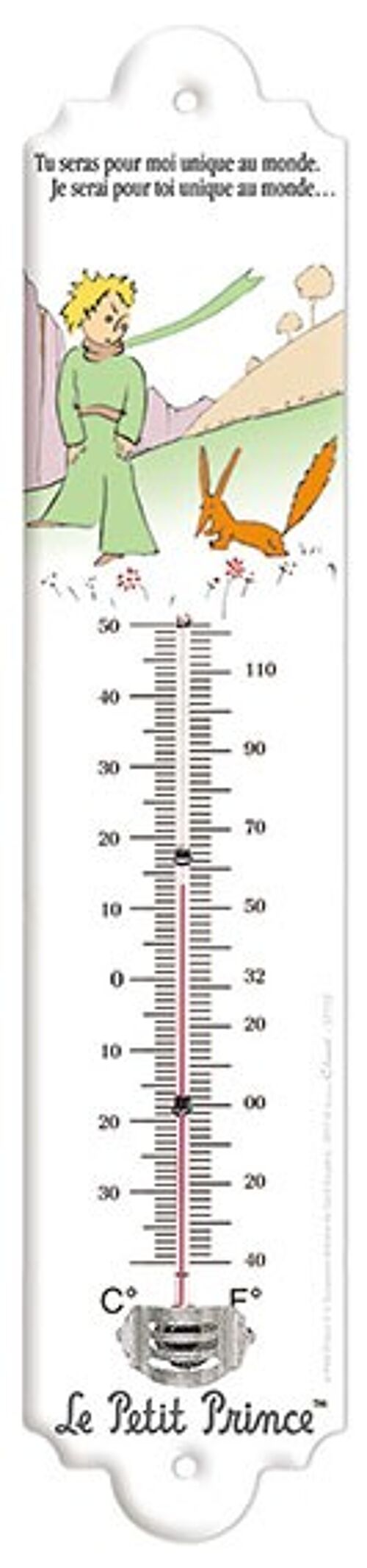 Thermomètre Vintage Le pt prince le renard thermometre