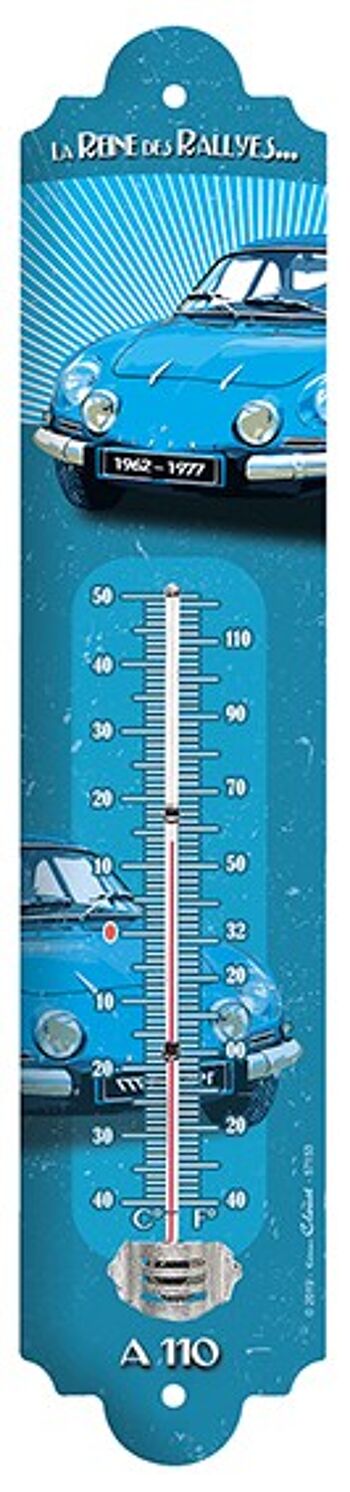 Thermomètre Vintage Alpine renault thermo petit modele