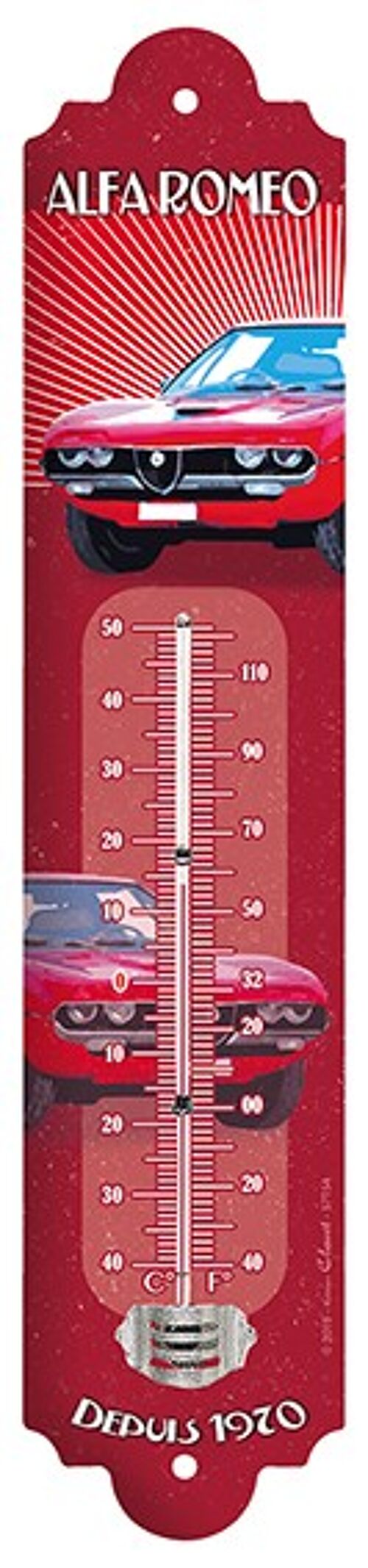 Thermomètre Vintage Alfa romeo thermo petit modele