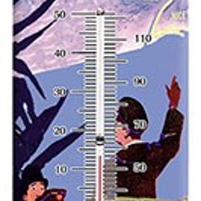 Vintage-Thermometer Route des Alpes-Thermometer