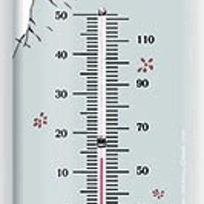 Vintage-Thermometer. Kleines Prinz-Planetenthermometer