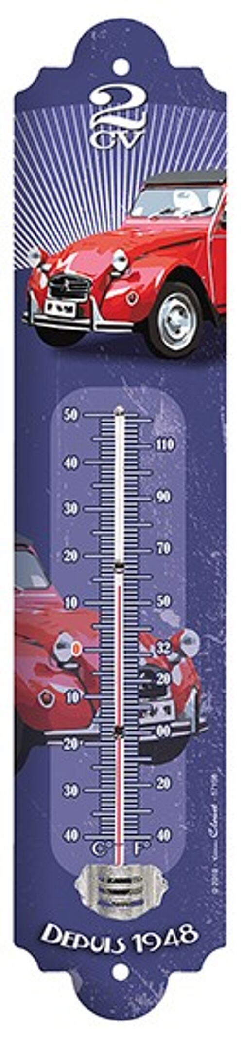 Thermomètre Vintage 2 cv 2018 thermometre