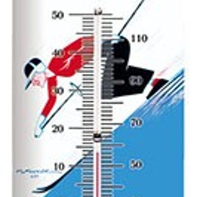 Termómetro vintage L'alpe d'huez - termómetro turístico gorde