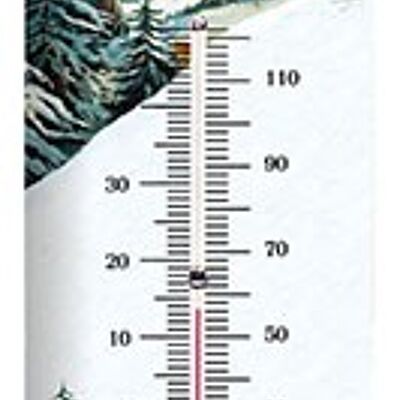 Thermomètre Vintage 2 sauteurs la clusaz haute-savoie thermometre