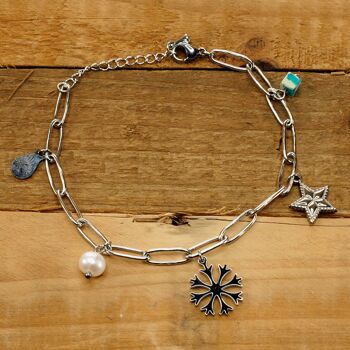 Bracelets collier flocon de neige 2