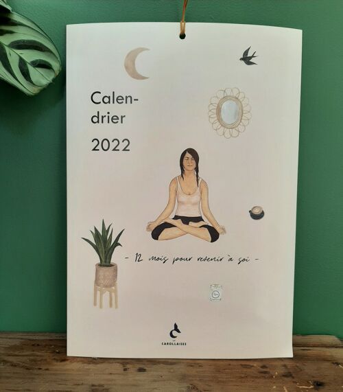 Calendrier mural  Yoga 2022