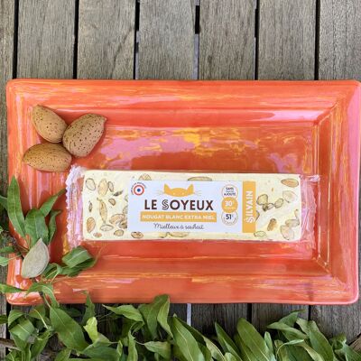 LE SOYEUX BAR 100G WHITE NOUGATS EXTRA HONEY (51%) WITHOUT ADDED SUGAR OTHER THAN HONEY