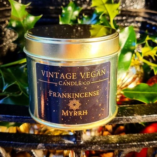 Frankincense and Myrrh Luxury Christmas Soy Candle
