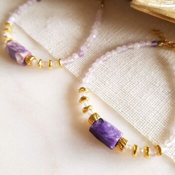 Bracelet Ametrine, Charoite - Sana 8