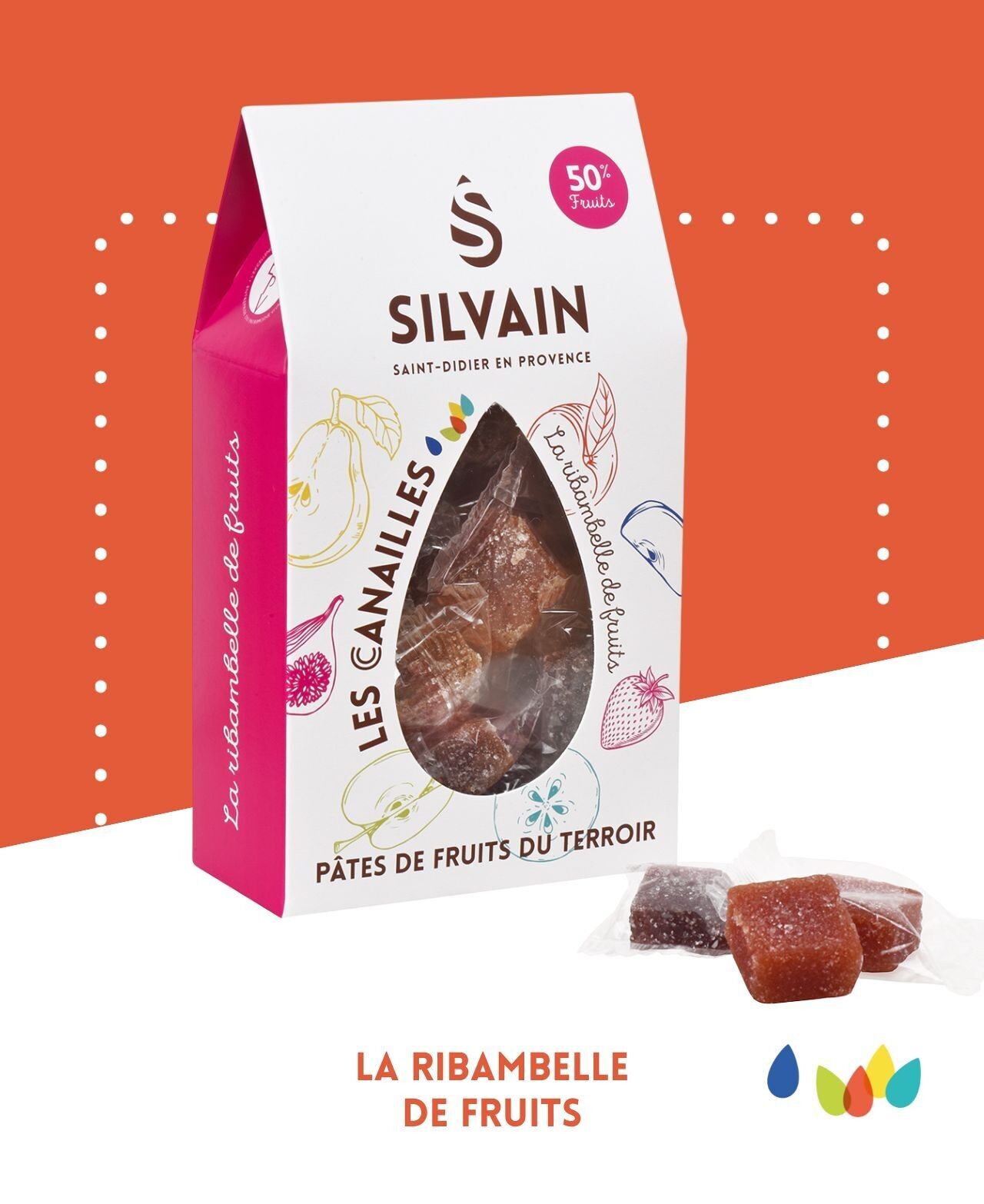 LES CANAILLES sachet de 200g PÂTES DE FRUITS