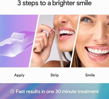 Bandes de blanchiment des dents professionnelles, sans peroxyde, SHINE, 28 bandes 4