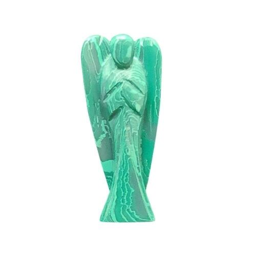 Angel, 7.5cm, Malachite (Stabilised)