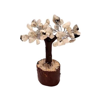 Mini-Chakra-Baum, 60 Perlen, Regenbogen-Mondstein, 10 cm
