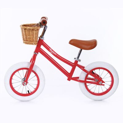 Bicicletta senza pedali per bambini rossa