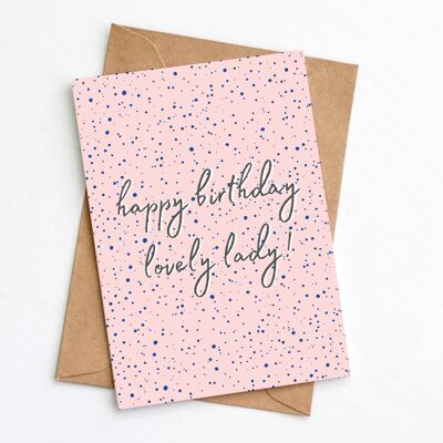 Lovely Lady Birthday Card