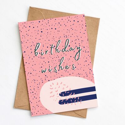 Abstract Birthday Wishes Card