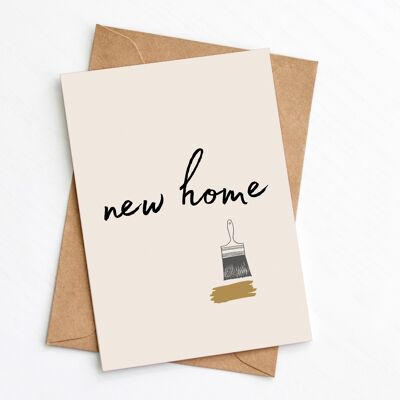 Neue Zuhause-Pinselkarte