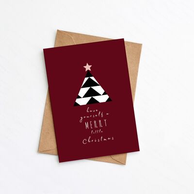 Gönnen Sie sich eine fröhliche kleine Weihnachtskarte