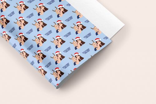 Real Housewives RHOBH Christmas Gift Wrap Sheet 50x70cm