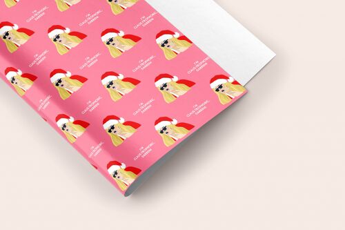 Gemma Collins, 'Darren!' Christmas Gift Wrap Sheet 50x70cm