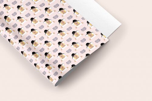 Meredith Blake 'Young and Beautiful' Gift Wrap Sheet 50x70cm