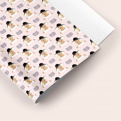 Meredith Blake 'Young and Beautiful' Gift Wrap Sheet 50x70cm